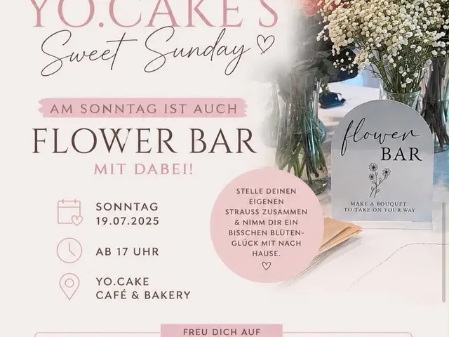 Florélin bei Helin x Yo.Cake — Sweet Sunday mit Flower Bar